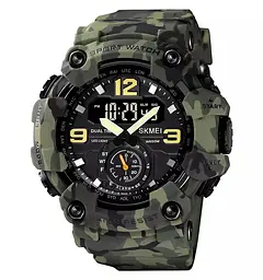 Наручний годинник чоловічий Skmei 1637 Army Green Camo, 1637CMGN (18441)