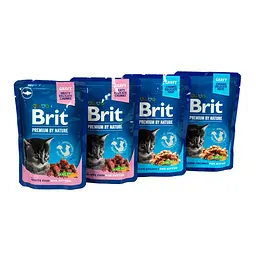 Набір Корм ​​вологий Brit Premium для кошенят курка+риба 3+1 - мініатюра 4