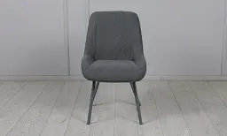 Стілець Ділан метал сірий сидіння тканина 510x560x900 графіт - мініатюра 7
