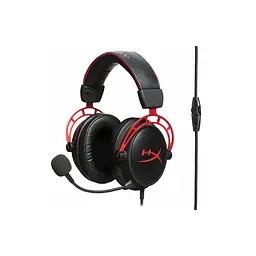 Гарнітура HyperX ігрова Cloud Alpha mini-jack/dual 3.5 мм 1.3м/2м чорно-червоний (4P5L1AM) - мініатюра 2