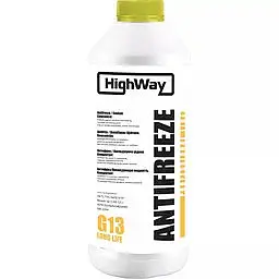 Антифриз HighWay G13 концентрат жовтий 1,5л 10025