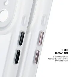 Чехол Apple iPhone 17 Pro, Unit MagSafe, белый, прозрачный, MagSafe, противоударный, магнитный, панель-накладка с поддержкой MagSafe, с поддержкой беспроводной зарядки, TPU+PC, защита всего корпуса, ударопрочный, ArmorStandart (ARM90587) - мініатюра 5