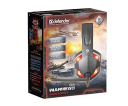 Ігрові навушники Defender Warhead G-370 2м Чорно-червоні - мініатюра 8