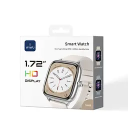 Смарт-годинник WIWU Smart Watch SW06 Silver (6977703656718) - мініатюра 2