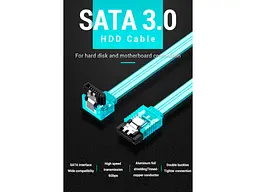 Кабель SATA Vention SATA3.0 Blue 0,5 м (KDDSD) - мініатюра 10