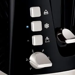 Тостер GrooWe 2 Slice 850Вт, підігрів, розморожування, пластик, чорний Russell Hobbs kuh0014907 - мініатюра 7
