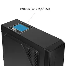 Корпус Chieftec UNI UC-03B-OP, без БЖ, ATX, Black (UC-03B-OP) - мініатюра 2