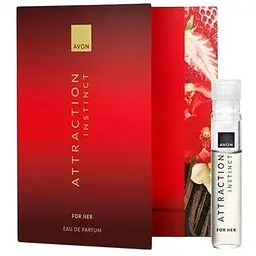 Листівка з пробним зразком Парфумної води Avon Attraction Instinct для Неї 0.6 мл (494693272)