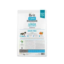 Сухий корм Brit Care Dog Grain-free Junior Large Breed для молодих собак великих порід, беззерновий з лососем, - мініатюра 5