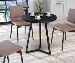 Круглий обідній стіл Трікс Loft Design Діаметр 60 см (Дуб Палена)