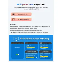 Портативний монітор UPERFECT UFree Z14 Pro 14" Triple FHD 60Hz [171115] - мініатюра 3