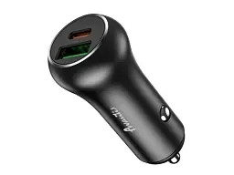 Автомобільний зарядний пристрій Avantis A918PD Resolute 38 W (PD20W+ QC3.0) Black