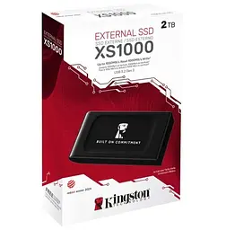 Зовнішній накопичувач SSD Kingston, 2Tb, XS1000 "BoC", Black teh0020849 - мініатюра 3