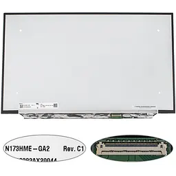 Матриця 17.3 N173HME-GA2 (1920*1080 40pin(eDP IPS 480HZ 300cd/m2 100% sRGB) LED SLIM(без планок та вушок) матова роз'єм
