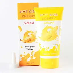 Лубрикант на водній основі Hot Kiss Banana 200 мл, ароматна інтимна змазка - мініатюра 3