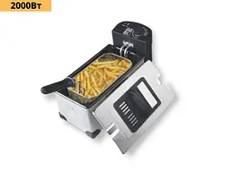 Фритюрниця електрична олійна з сіткою XPRO KB-2079 сіра (40988-KB-2079) - мініатюра 3