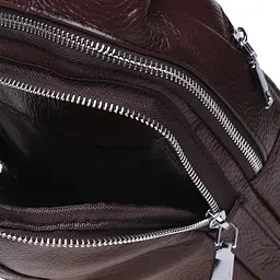 Чоловічий шкіряний рюкзак Keizer K12096-brown - мініатюра 8