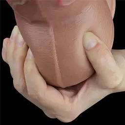 Реалістичний фалоімітатор LoveToy Nature Cock 18.2 см коричневий - мініатюра 14