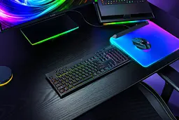 Razer Клавіатура механічна BlackWidow V4 Low-profile HyperSpeed, 104key, Green Switch, USB-A/WL/BT, EN, RGB, чорний - мініатюра 9