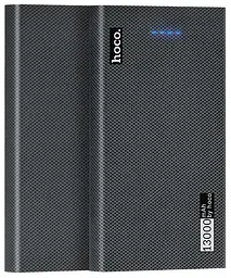 Портативна батарея Power Bank Hoco Wooden 13000mAh Grey B36 - мініатюра 5