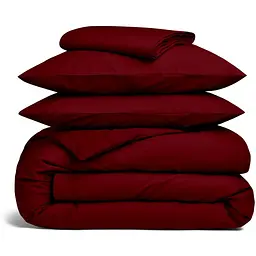 Комплект постільної білизни Cosas Ruby Євро варена бавовна бордо (79WashedCotton_Bordo_El-Bordo_200)