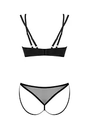 Комплект еротичної білизни Obsessive Nesari XS/S (чорний) - мініатюра 7