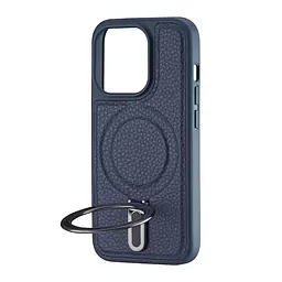 Чохол Jinduka Leather Ringo iPhone 15 Pro Blue - мініатюра 4