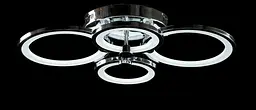 Люстра стельова LED Splendid Ray LK38/2+2, 120W, хром, білий, сучасний стиль з пультом, димер - мініатюра 3