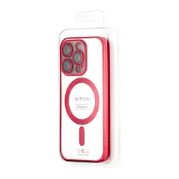 Чохол Ductil Metallic Edge with MagSafe (Protected Camera & Lens) iPhone 15 Pro Red - мініатюра 2