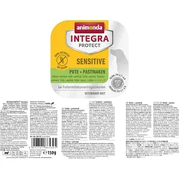 Вологий ветеринарний корм для собак Integra Protect Sensitiv Turkey+Parsnips при харчовій непереносимості, індичка/пастернак, 150 г - мініатюра 2