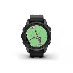 Смарт-годинник Garmin Fenix 7S Sapphire Solar Carbon G. DLC Tit. with Black Band (010-02776-10/11) - мініатюра 9