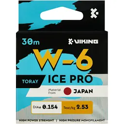 Волосінь Viking Fishing Ice Pro W-6 30 м (clear) 0.154 мм 2.53 кг - мініатюра 2