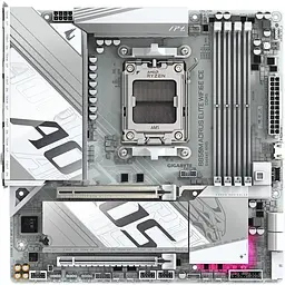 Материнська плата AORUS B850M Elite WIFI 6E Ice [139975] - мініатюра 2