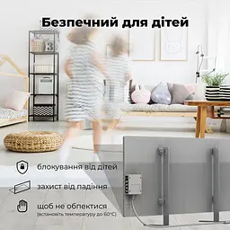 Конвекційний обогрівач AENO Premium Eco Smart GH5S LED Grey [AGH0005S] [119183] - мініатюра 7