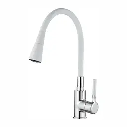 Змішувач для кухні Zerix Atrium-011-T refl.white ZX4719, Хром