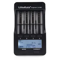 Зарядний пристрій Liitokala Lii-500 на 4 канали (для Ni-MH, Ni-CD, Li-Ion) з блоком живлення + автоадаптер - мініатюра 2