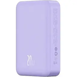 Портативна батарея Baseus Magnetic Mini Wireless Fast Charge 20000 mAh 20W PPCX150005 Purple - мініатюра 4