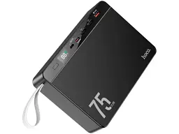 Зовнішній акумулятор (павербанк) Hoco J94 Overlord 75000mAh 22.5W Black - мініатюра 3
