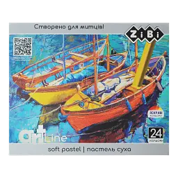 Пастель суха м`яка, 24 кольори ART Line ZB.2494 ZiBi