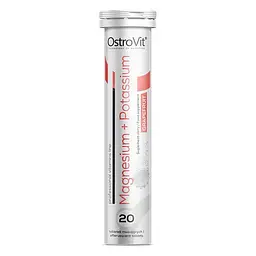 Вітаміни та мінерали OstroVit Magnesium + Potassium, 20 шипучих таблеток - Грейпфрут