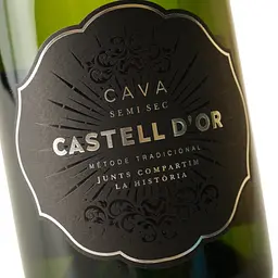 Вино ігристе Castell d’Or Cava Semi Seco біле напівсухе 0.75 л - мініатюра 5