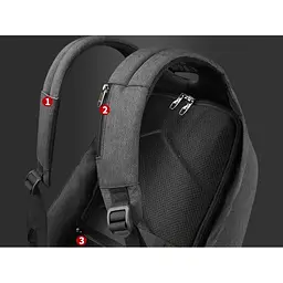 Рюкзак Tigernu T-B3615B 15.6" Black (T-B3615B) - мініатюра 7