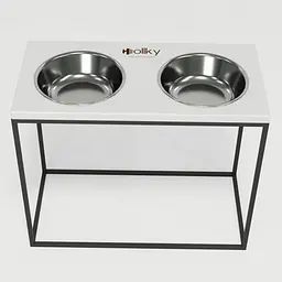 Hollky Base XL40 — миски на підставці для великих собак (2 × 1,8 л, висота 40 см) - мініатюра 3