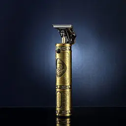 Машинка для стрижки волосся VGR V-085 Gold, тример для бороди, бездротовий окантовочний чоловічий, золотистий