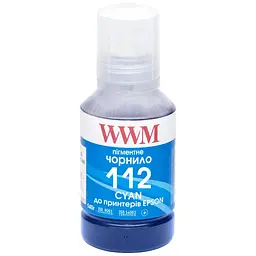 Чорнило WWM Epson L11160/6490 №112 140г Cyan pigmented (E112CP)