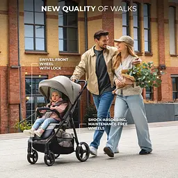 Прогулянкова коляска Kinderkraft Trig 3 Granite Grey (KSTRIG03GRY0000) - мініатюра 6