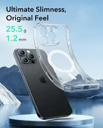 Матовий чохол ESR Zero Clear Case (HaloLock) Frosted Black для iPhone 16 Pro (1A7730202) - мініатюра 3
