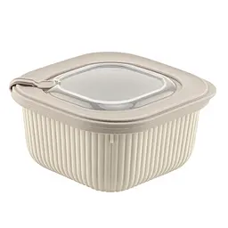 Контейнер пластиковий з кришкою Idea Home Line Box 1.8 л бежевий (00683 Bej)
