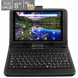 Планшет-телефон Hoozo MT PRO Pad 8 LTE 3/64 Black + Чохол-клавіатура - мініатюра 2