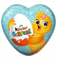 Шоколадне серце Kinder Uberraschung Easter курча 53 г
